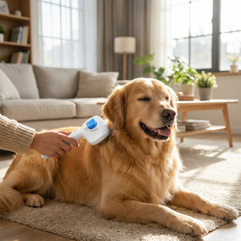 Hund auf dem Sofa – Fellfreund Tierhaarbürste